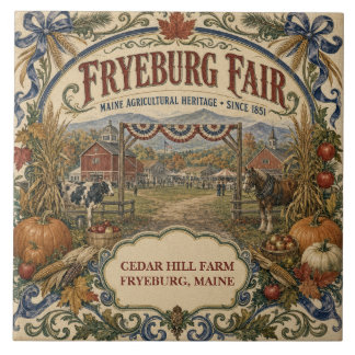 Personalised Fryeburg Fair Since 1851 Maine Ceramic Tile
