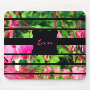 Personalised Fuchsia design Mouse Pad