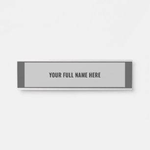 Personalised Full Name Door Sign - Choose Colours