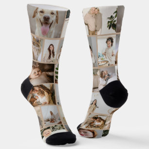 Personalised Fun 16 Photo Template Socks