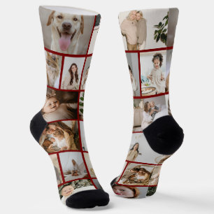Personalised Fun 16 Photo Template Socks