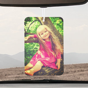 Personalised Fun Bright Filter Grandchildren Photo Car Air Freshener