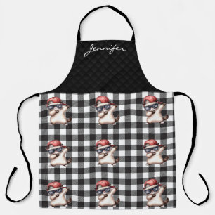 Personalised Fun Cat All-Over Print Apron