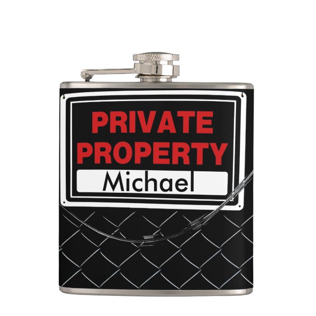 Personalised Fun Cool Unique *Great Gift* Hip Flask (Front)