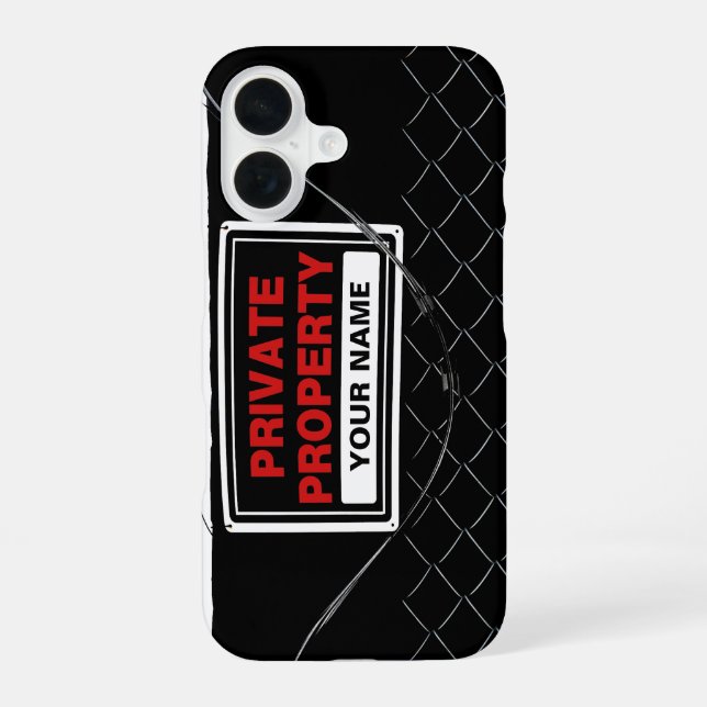 Personalised Fun Cool Unique iPhone 16 Case (Back)