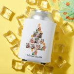 Personalised Fun Family Christmas 11 Photo Collage Can Cooler<br><div class="desc">Personalised Fun Family Christmas 11 Photo Collage. Personalise this unique Christmas design template with 11 photos and family name. Perfect gift idea for the holiday season like Christmas in July and Christmas holiday in general.</div>
