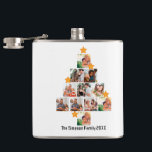 Personalised Fun Family Christmas 11 Photo Collage Hip Flask<br><div class="desc">Personalised Fun Family Christmas 11 Photo Collage. Personalise this unique Christmas design template with 11 photos and family name. Perfect gift idea for the holiday season like Christmas in July and Christmas holiday in general.</div>