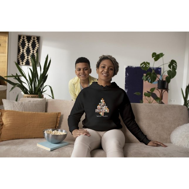 Personalised Fun Family Christmas 11 Photo Collage Hoodie (Creator Uploaded)