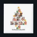Personalised Fun Family Christmas 11 Photo Collage Magnet<br><div class="desc">Personalised Fun Family Christmas 11 Photo Collage. Personalise this unique Christmas design template with 11 photos and family name. Perfect gift idea for the holiday season like Christmas in July and Christmas holiday in general.</div>