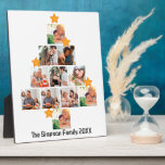 Personalised Fun Family Christmas 11 Photo Collage Plaque<br><div class="desc">Personalised Fun Family Christmas 11 Photo Collage. Personalise this unique Christmas design template with 11 photos and family name. Perfect gift idea for the holiday season like Christmas in July and Christmas holiday in general.</div>