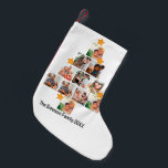 Personalised Fun Family Christmas 11 Photo Collage Small Christmas Stocking<br><div class="desc">Personalised Fun Family Christmas 11 Photo Collage. Personalise this unique Christmas design template with 11 photos and family name. Perfect gift idea for the holiday season like Christmas in July and Christmas holiday in general.</div>