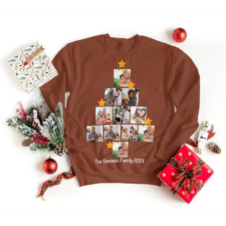 Personalised Fun Family Christmas 11 Photo Collage T-Shirt
