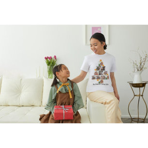 Personalised Fun Family Christmas 11 Photo Collage T-Shirt