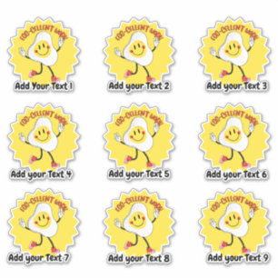 Personalised Fun Food Teacher Reward Stickers