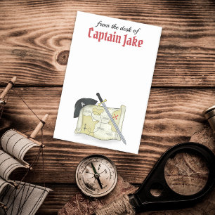 Personalised Fun Funny Pirate Map Custom Cute Post-it Notes