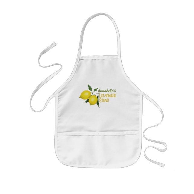 Personalised Fun Kids Lemonade Stand Kids Apron (Front)