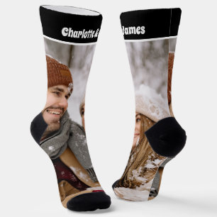 Personalised Fun Novelty Photo and Text Template Socks