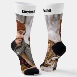 Personalised Fun Novelty Photo and Text Template Socks