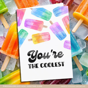 Personalised Fun Popsicle Kids Birthday Card