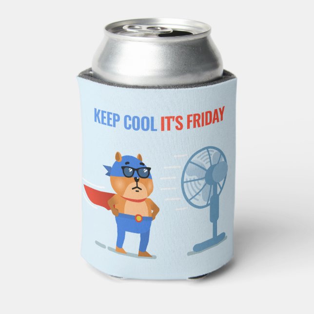 Personalised Fun Superhero Quote Humour Can Cooler (Can Back)