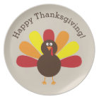 Personalised Fun Thanksgiving Turkey Plate