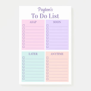 Personalised Fun To Do List Post-it Notes