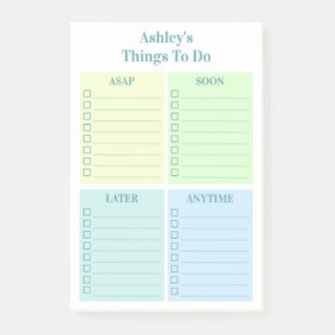 Personalised Fun To Do List Post-it Notes