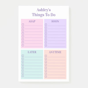 Personalised Fun To Do List  Post-it Notes