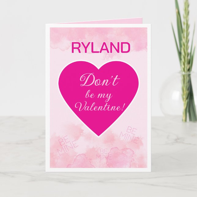 Personalised Fun Valentine Folded Greeting Card (Front)