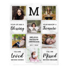 Personalised Funeral Memorial Unique Photo Collage