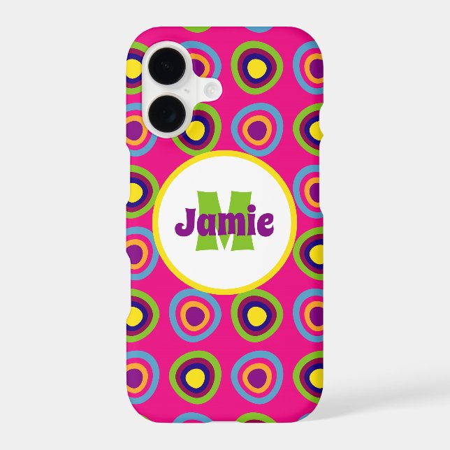 Personalised Funky Circles Pattern (Back)
