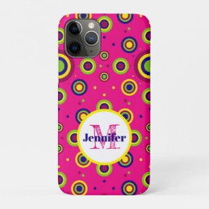 Personalised Funky Circles Pattern iPhone 11 Pro Case