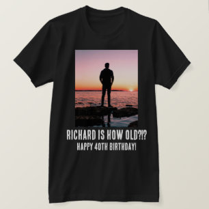 Personalised Funny 40th Milestone Birthday T-Shirt