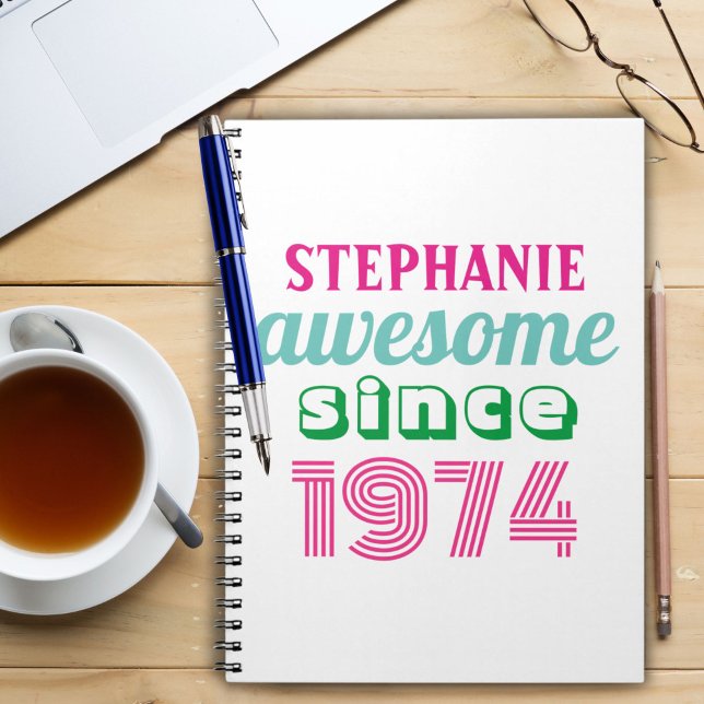 Personalised funny 50th birthday quote  notebook (Creator Uploaded)