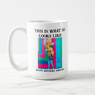 Personalised Funny 50th Milestone Birthday Coffee Mug