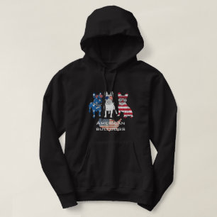 Personalised Funny American Bulldogs awesome black Hoodie