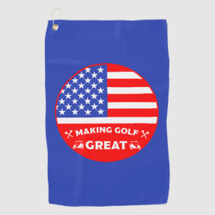 Personalised Funny American Golf Player Towel