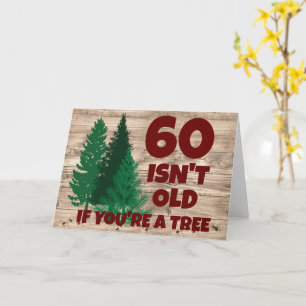 Personalised Funny Birthday Old Age Tree Card