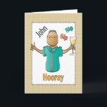 Personalised Funny Birthday Toast Card for Man<br><div class="desc">Let that special guy celebrating his birthday know that you are toasting him on his special day ...   Personalise it with his name</div>