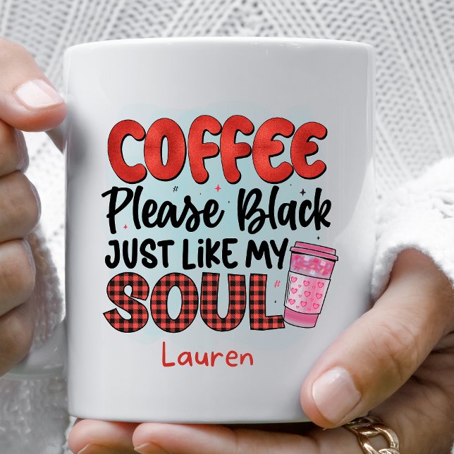 Personalised Funny  Black Please Coffee Mug (Creator Uploaded)