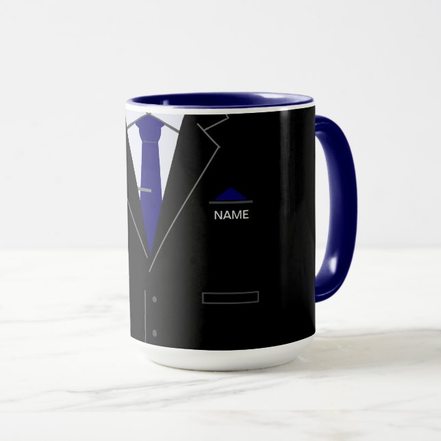 Personalised Funny Business Coffee Mug Custom Name (Front Right)
