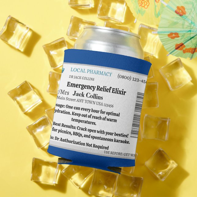 Personalised Funny Can Cooler (In Situ Summer)