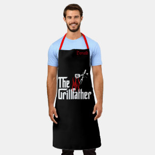 Personalised Funny Chef Grill Father Mens Apron