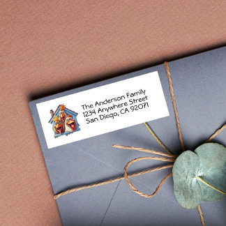 Personalised Funny Chicken Return Address Label