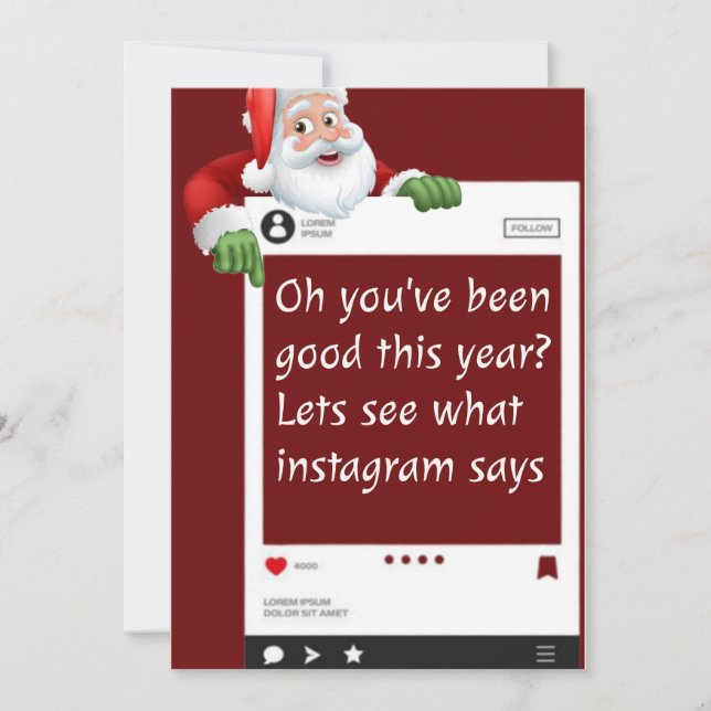 personalised funny Christmas  card (Front)