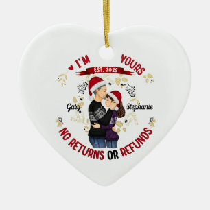 Personalised Funny Couple Ornament I'm Yours No 