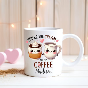 Personalised Funny Couples - Cream to my Coffee Mug
