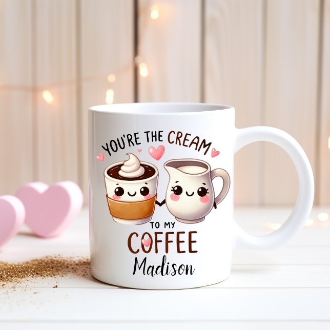 Personalised Funny Couples - Cream to my Coffee Mug (Creator Uploaded)