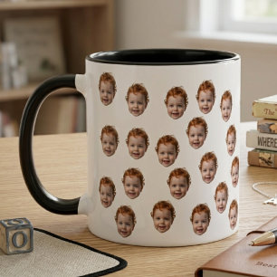 Personalised Funny Custom Baby Face Photo  Mug