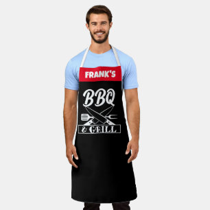 Personalised Funny Custom Chef Name Funny BBQ Apron